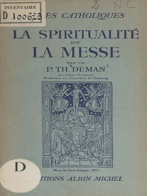 cover image of La spiritualité de la Messe